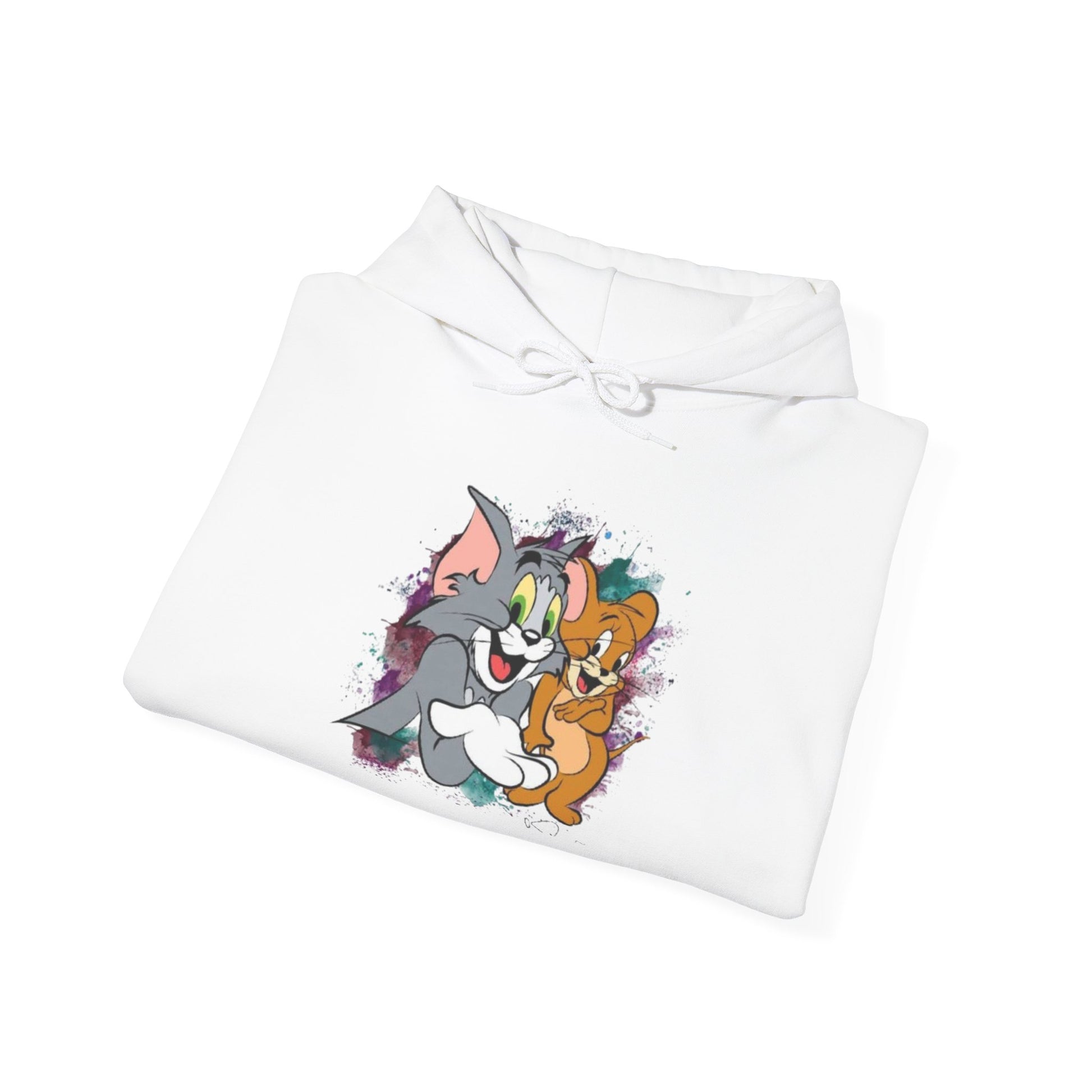 Tom and Jerry Unisex Hoodie - Vintage Cartoon Sweatshirt for Fans, Cozy Gift for Birthdays, Perfect for All Seasons, Casual Wear