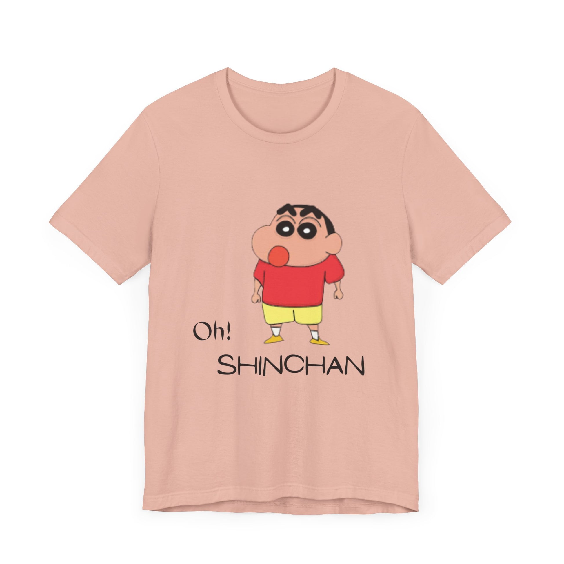 Oh! Shinchan Unisex Jersey Tee, Cartoon Tee, Gift for Kids, Anime Shirt, Funny Graphic T-Shirt, Casual Fun Wear