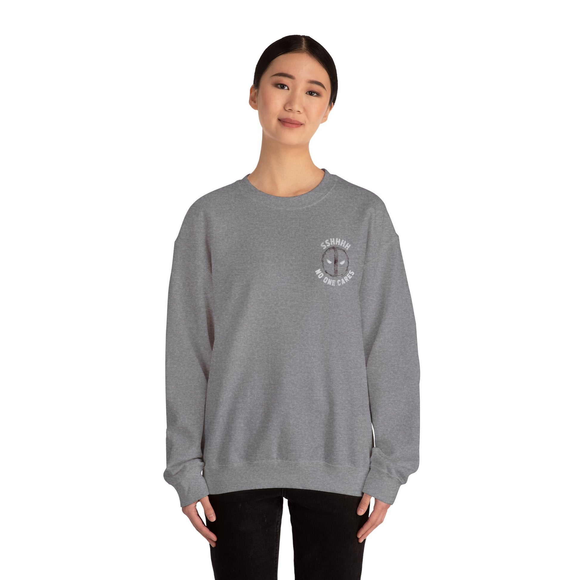 DEADPOOL Humorous Unisex Sweatshirt, Cozy Crewneck, Gift for Friends, Casual Wear, Fun Statement Sweatshirt
