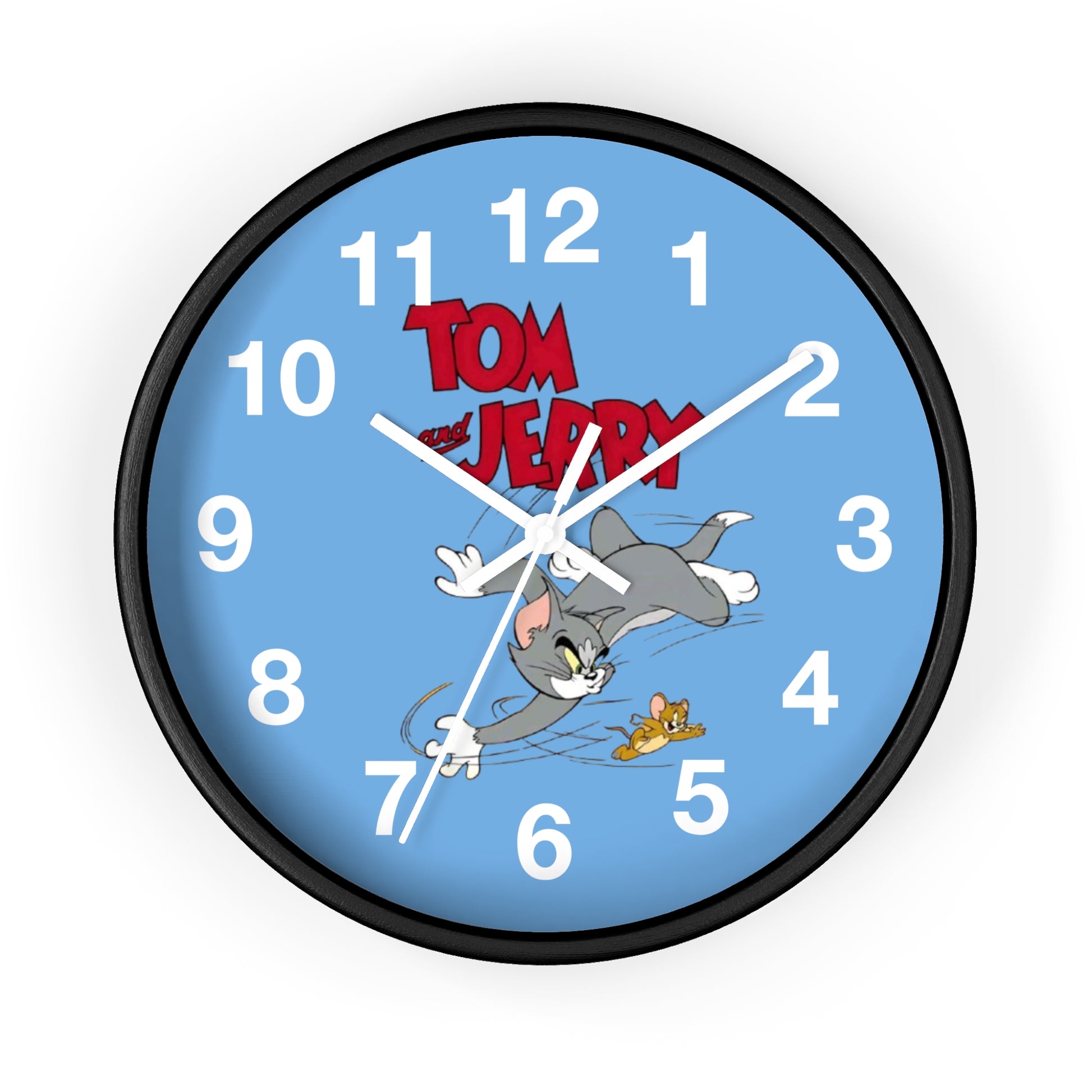 Tom and Jerry Wall Clock, Cartoon Clock, Retro Decor, Kids Room Accessories, Unique Gift, Home Office Wall Art