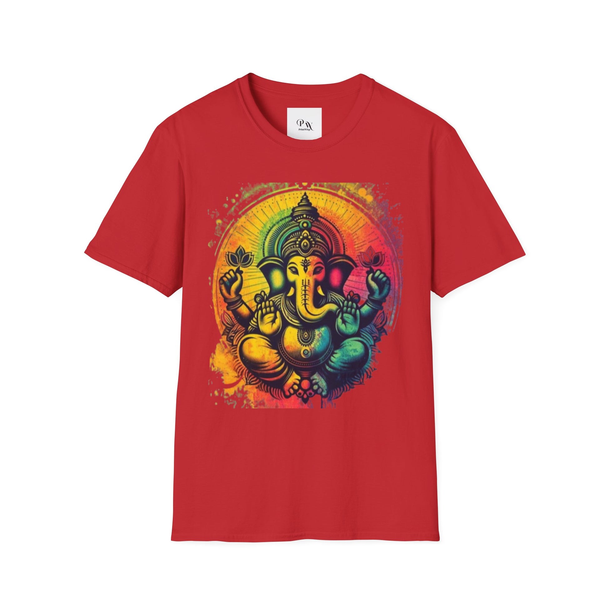 Ganesh T-Shirt, Spiritual Tee, Festival Apparel, Hindu Gifts, Artistic Shirt, Unique Clothing. Can also order in Bulk