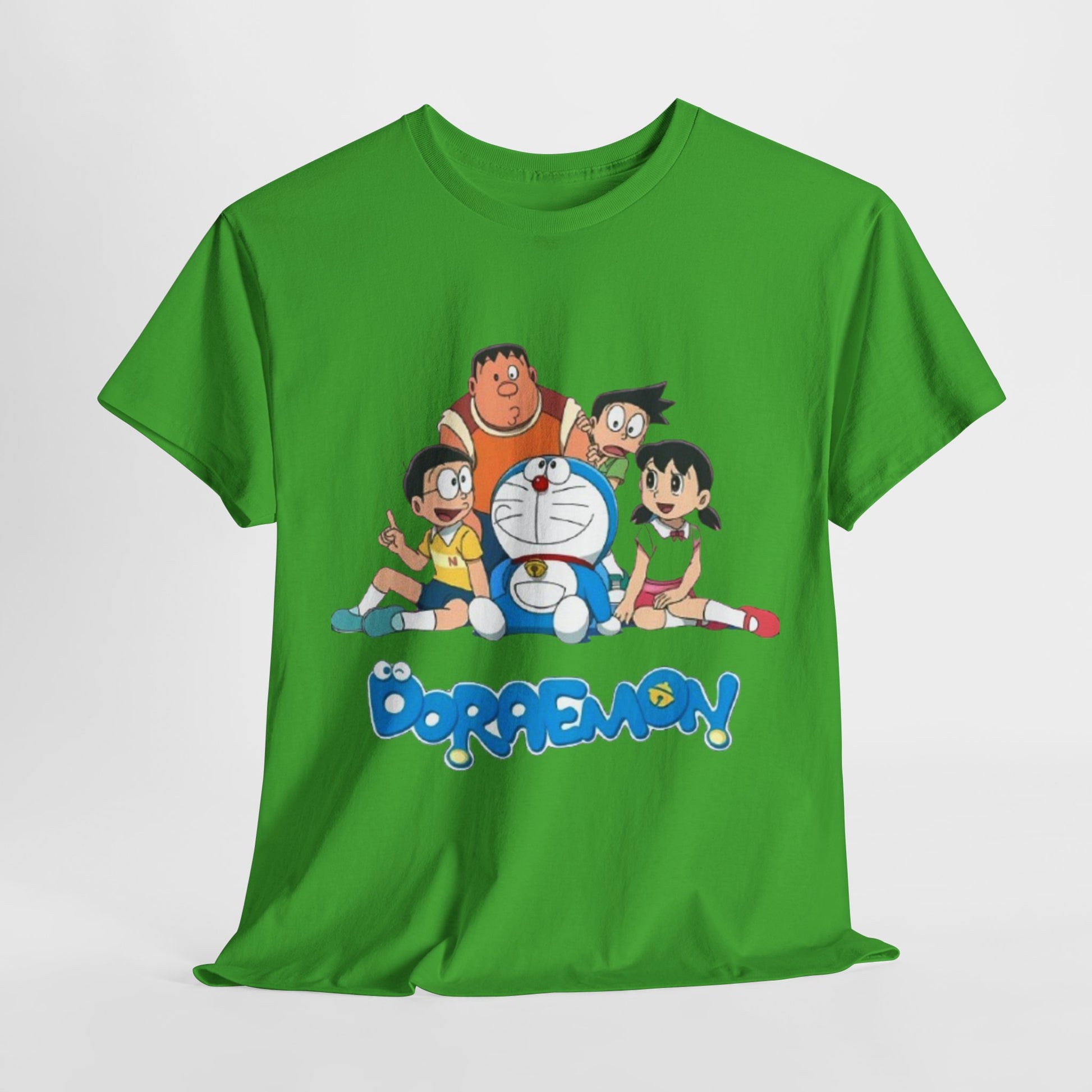 Doraemon Vintage Cartoon Unisex Tee - Nostalgic Gift for Fans, Oversized Cotton Shirt, Anime Merchandise, Casual Wear, Everyday Comfort