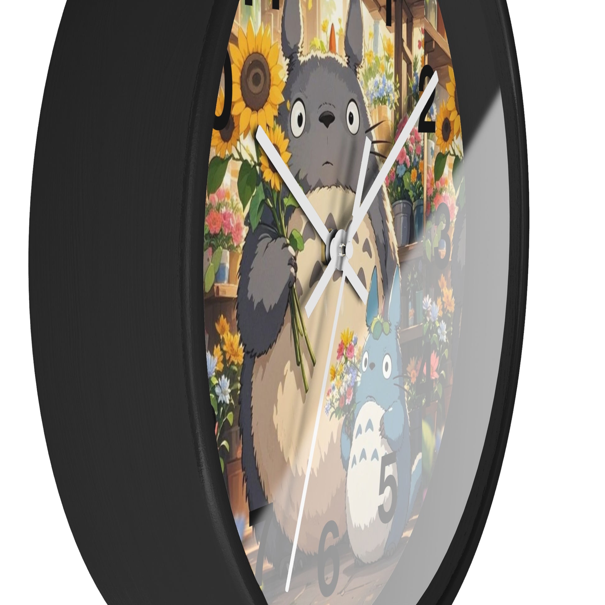 Whimsical Totoro Wall Clock – Cozy Home Decor for Anime Lovers, Gift for Birthdays, Nursery, Handmade Clock, Cute Wall Art