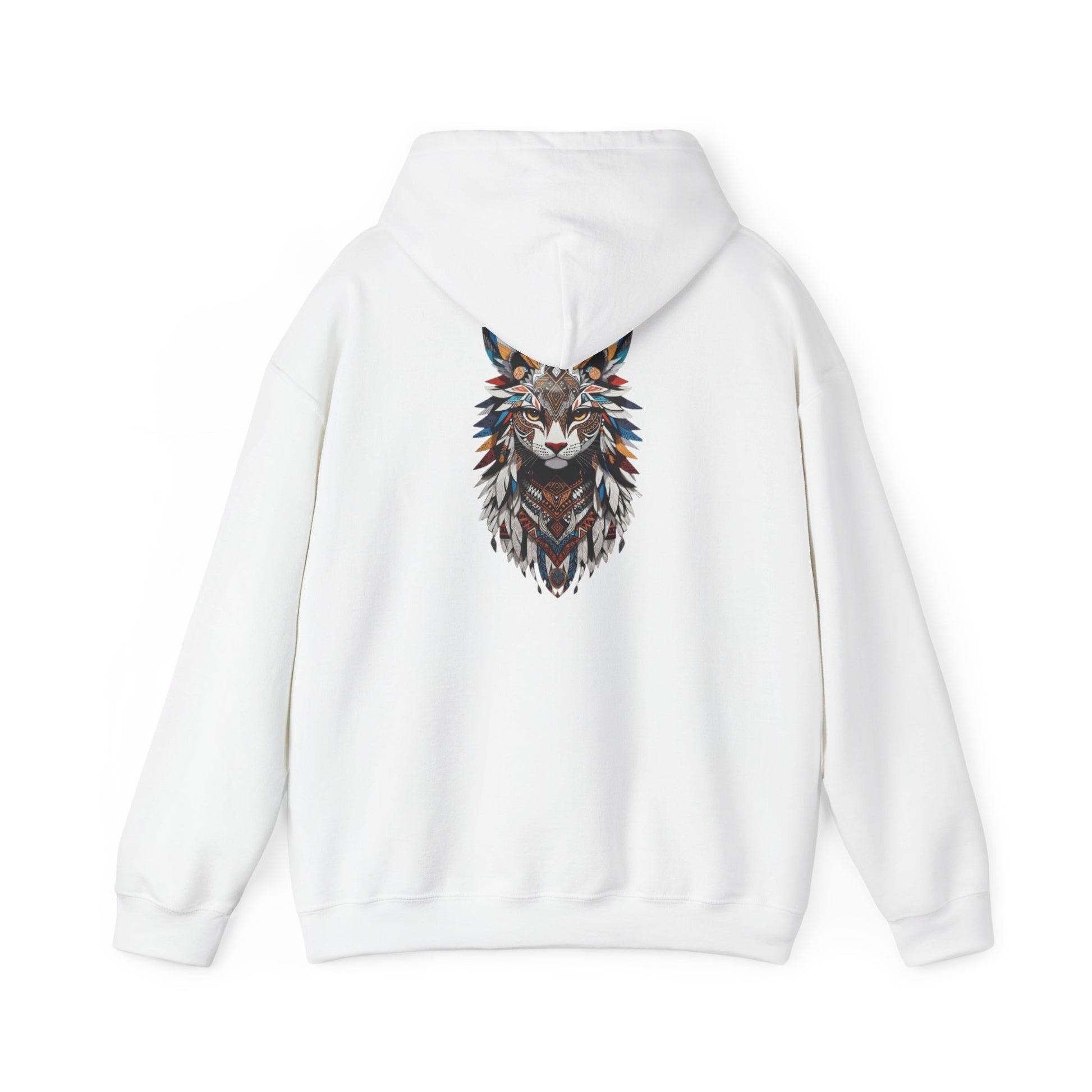 Bohemian Wolf Hooded Sweatshirt | Cozy Unisex Sweatshirt for Animal Lovers, Gift for Nature Enthusiasts, Hoodie for Fall