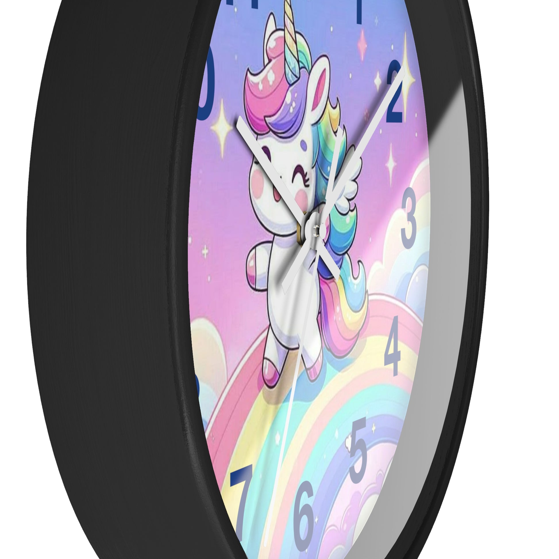 Whimsical Unicorn Wall Clock, Cute Home Decor, Gift for Kids, Fantasy Room Accent, Unicorn Lovers' Decor