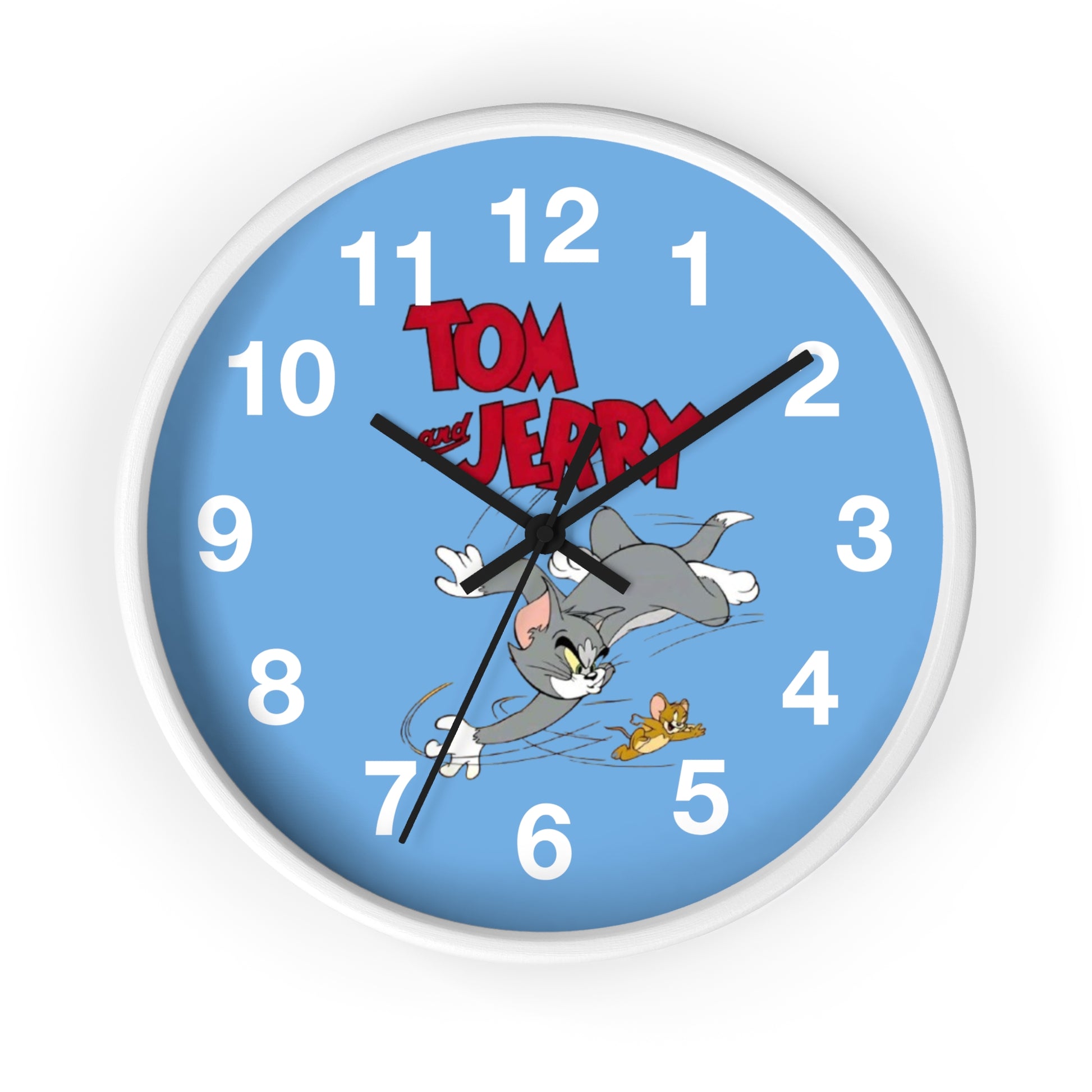 Tom and Jerry Wall Clock, Cartoon Clock, Retro Decor, Kids Room Accessories, Unique Gift, Home Office Wall Art