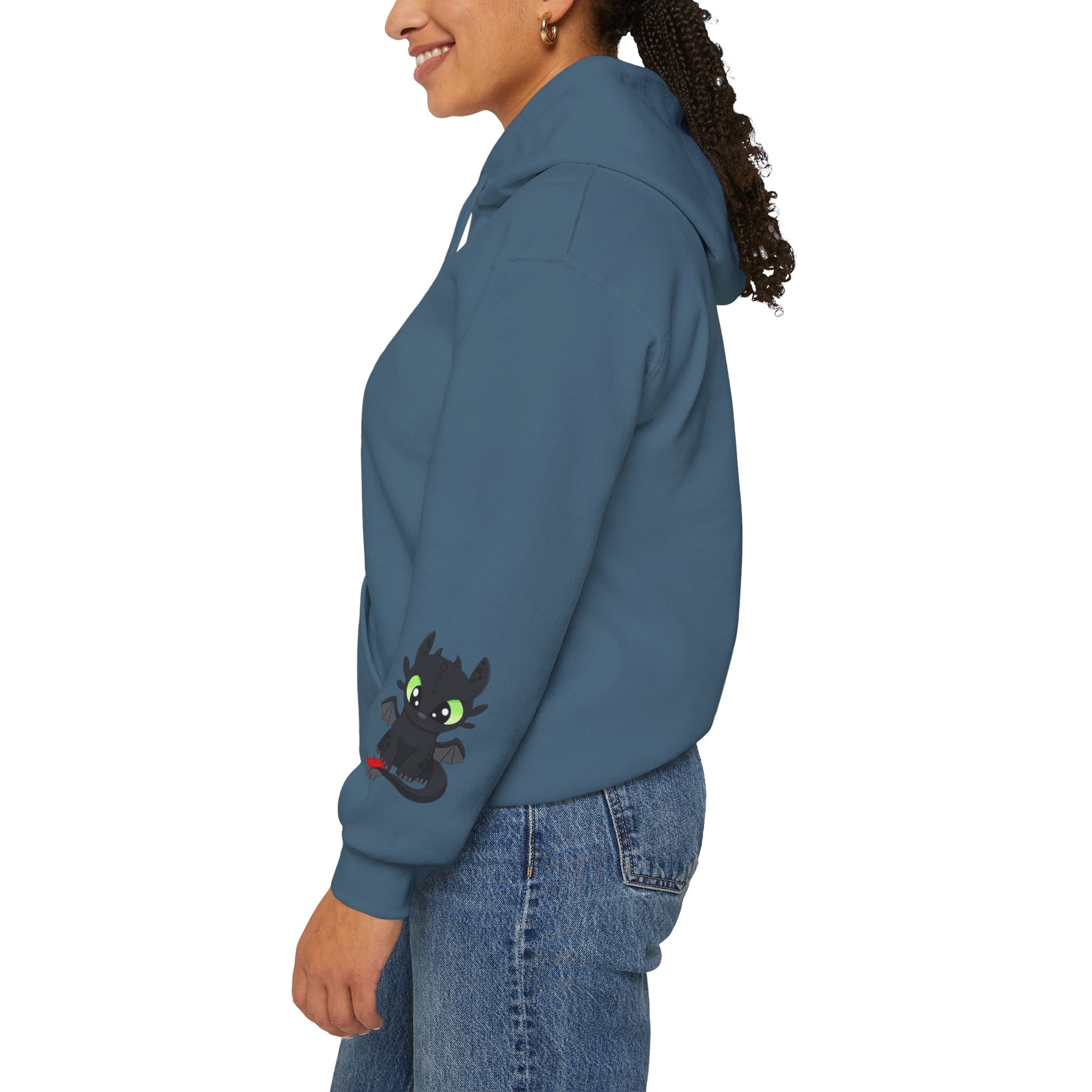 Cute Dragon & Monster Unisex Hoodie, Cozy Sweatshirt for Kids and Adults, Funny Gift for Halloween, Anime Lovers, Stylish Casual Wear