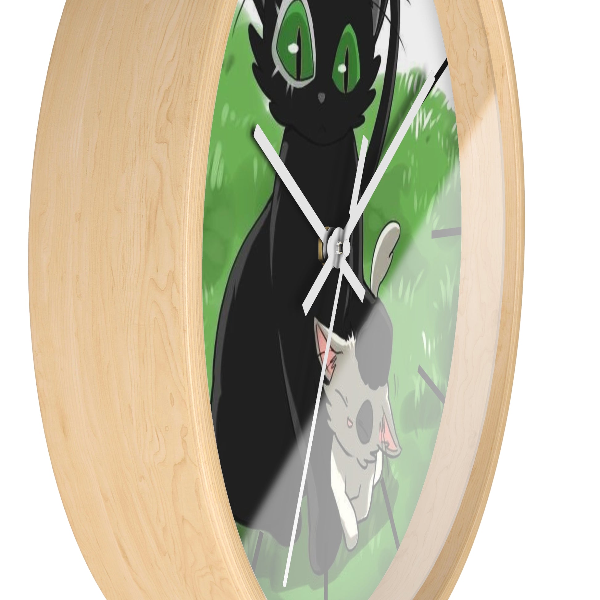 SUZUME Wall Clock, Anime Lover Home Decor, Kids Room Clock, Whimsical Clock Design, Pet Lover Gift