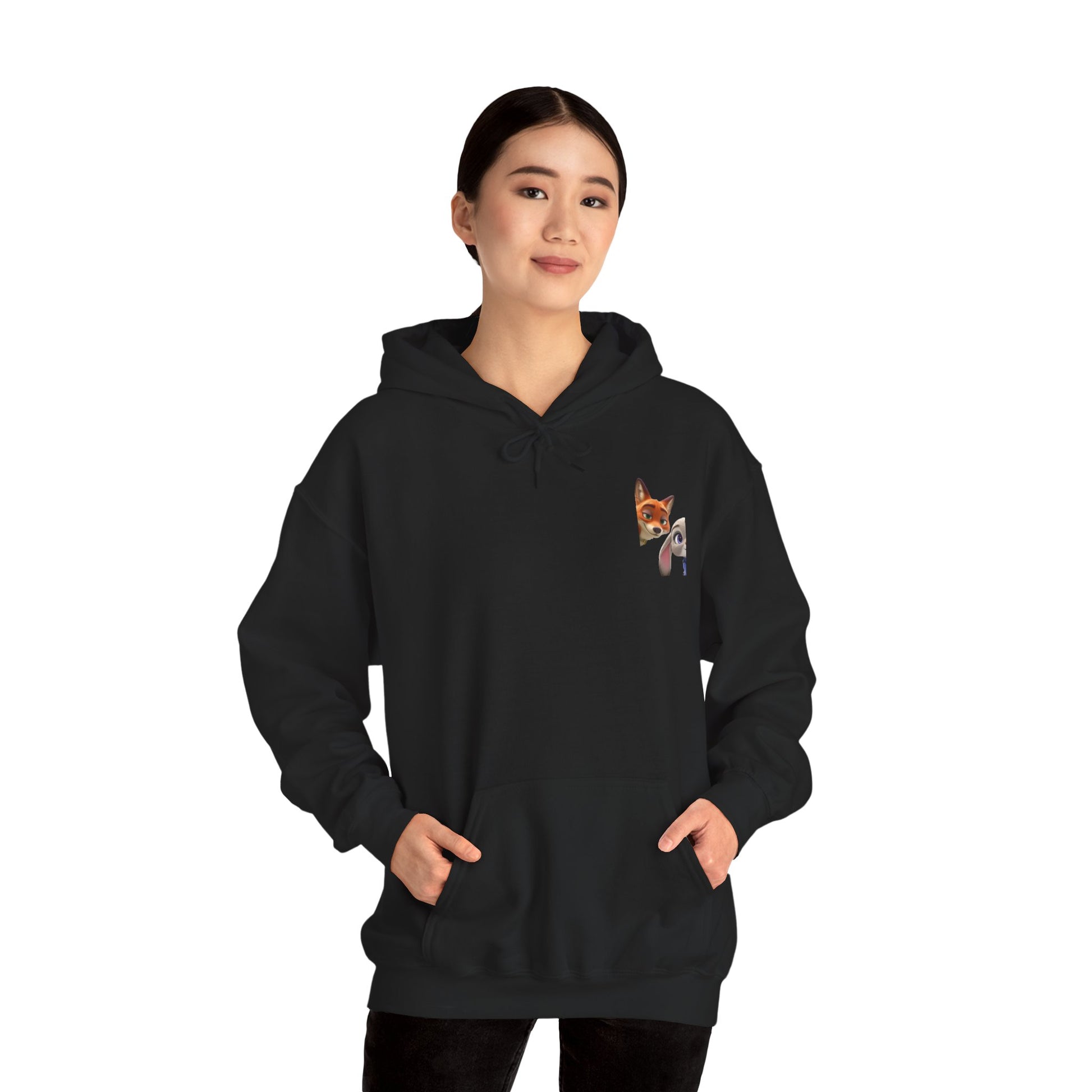 Cozy Animal Friends Hoodie, Cute Animal Sweatshirt, Unisex Graphic Sweatshirt, Perfect Gift for Animal Lovers, Fun Layering Piece
