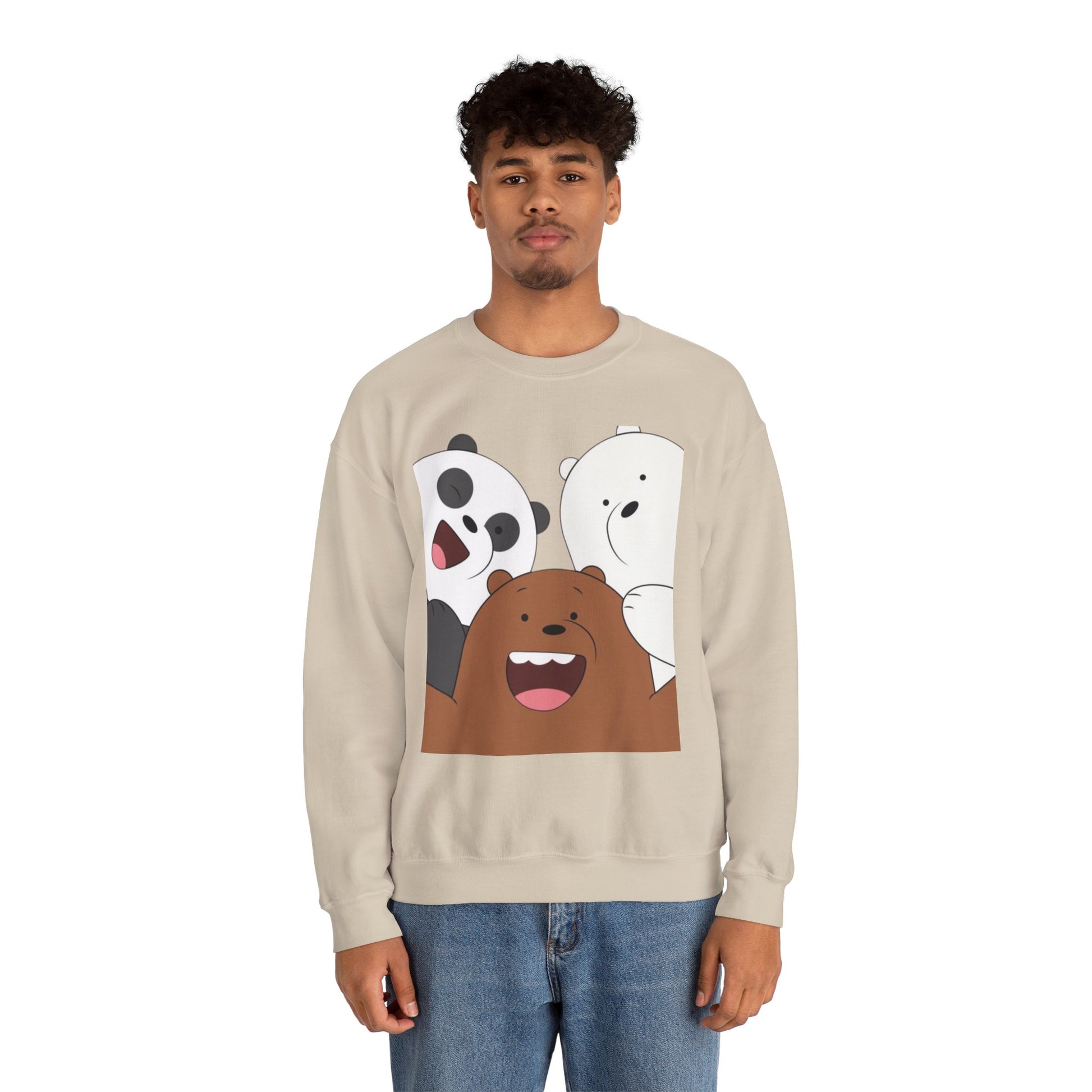 Cute Animal Friends Crewneck Sweatshirt, Cozy Sweatshirt, Gift for Animal Lovers, Funny Crewneck, Cute Cartoon Sweatshirt, Winter Fashion