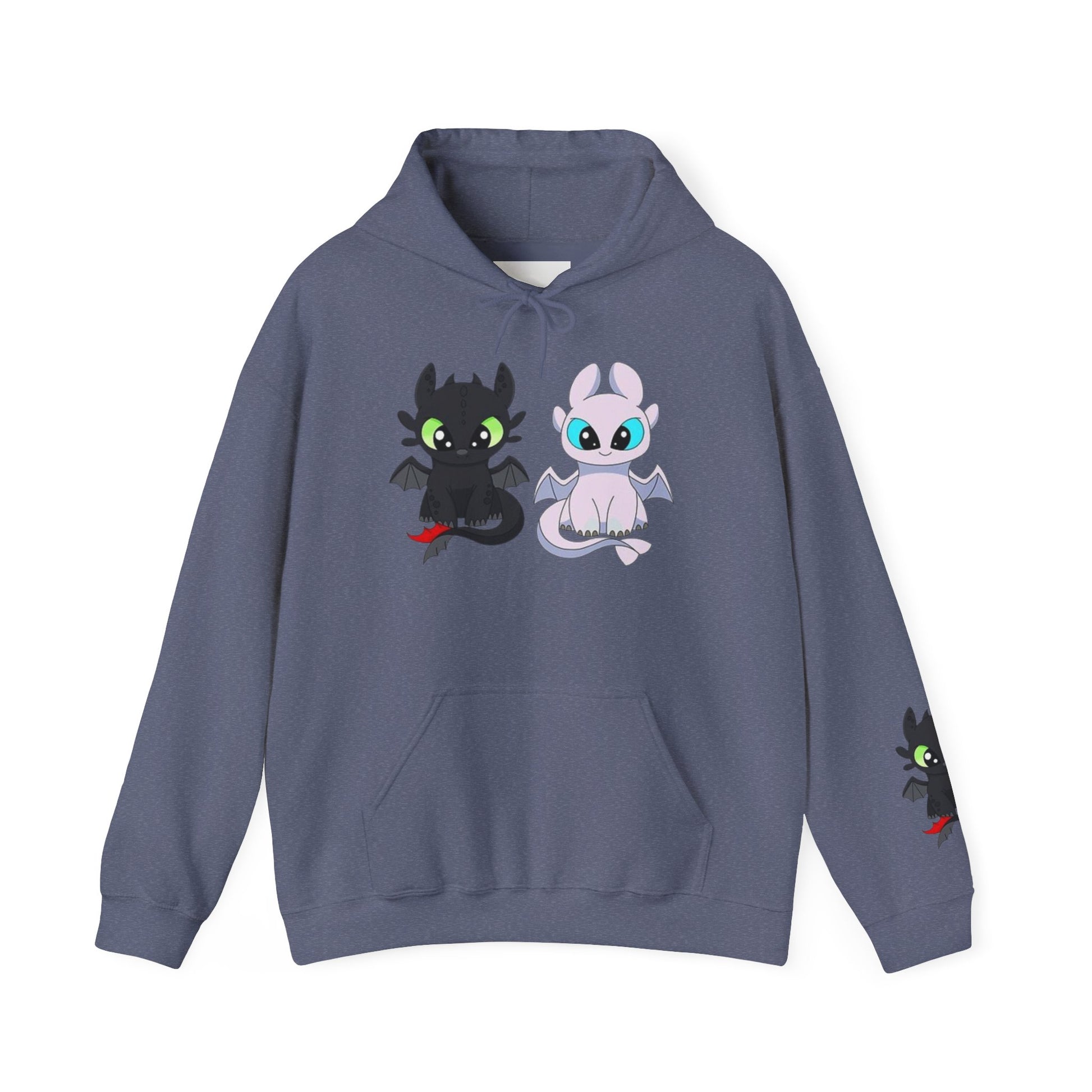 Cute Dragon & Monster Unisex Hoodie, Cozy Sweatshirt for Kids and Adults, Funny Gift for Halloween, Anime Lovers, Stylish Casual Wear