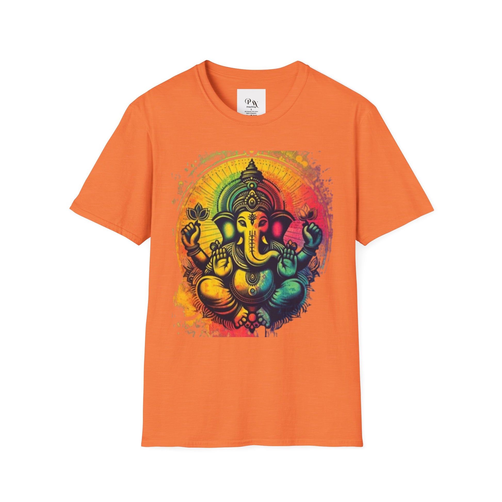 Ganesh T-Shirt, Spiritual Tee, Festival Apparel, Hindu Gifts, Artistic Shirt, Unique Clothing. Can also order in Bulk