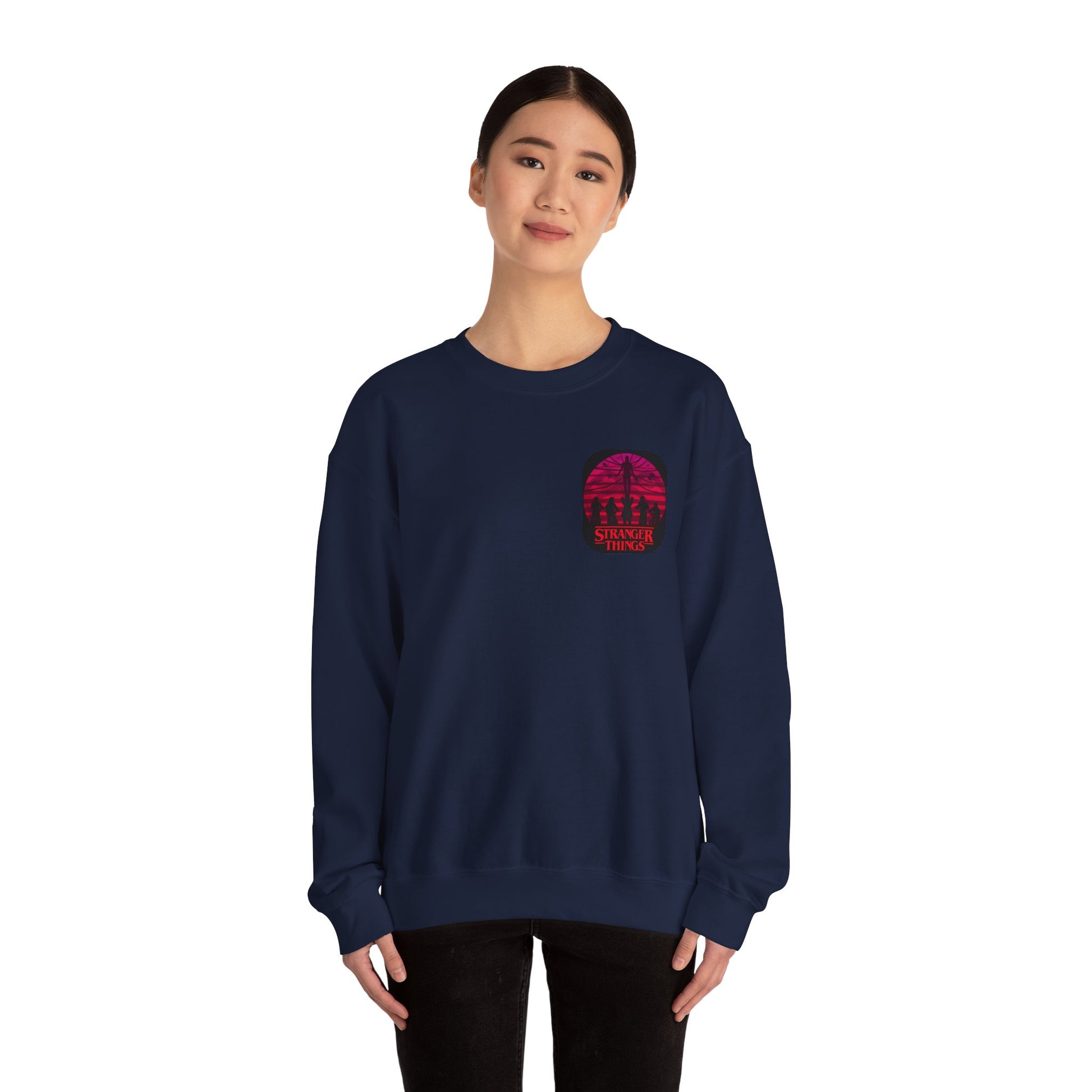 Stranger things  Artistic Crewneck Sweatshirt, Cozy Sweatshirt, Unique Gift, Gender Neutral Apparel, Creative Fashion, Everyday Wear, Casual Style