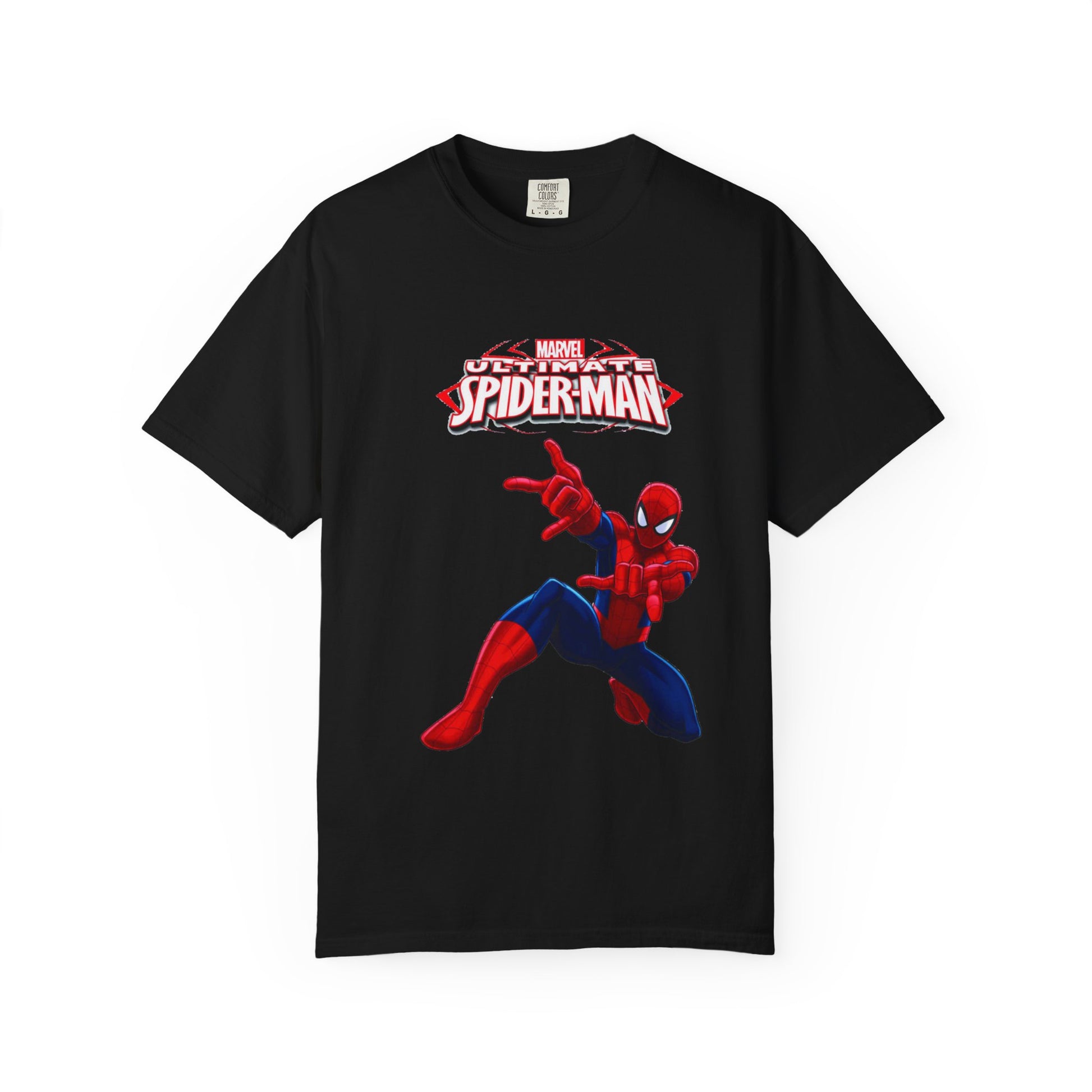 Marvel Spider-Man Unisex Garment-Dyed T-Shirt, Superhero Tee, Comic Fan Gift, Casual Wear, Birthday, Kids Clothing