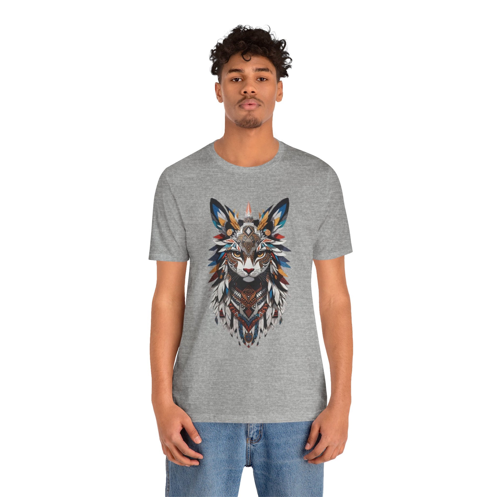 Boho Fox Graphic Tee, Unisex Tee for Nature Lovers, Animal Art Shirt, Eco-Friendly Apparel, Gift for Wildlife Enthusiasts