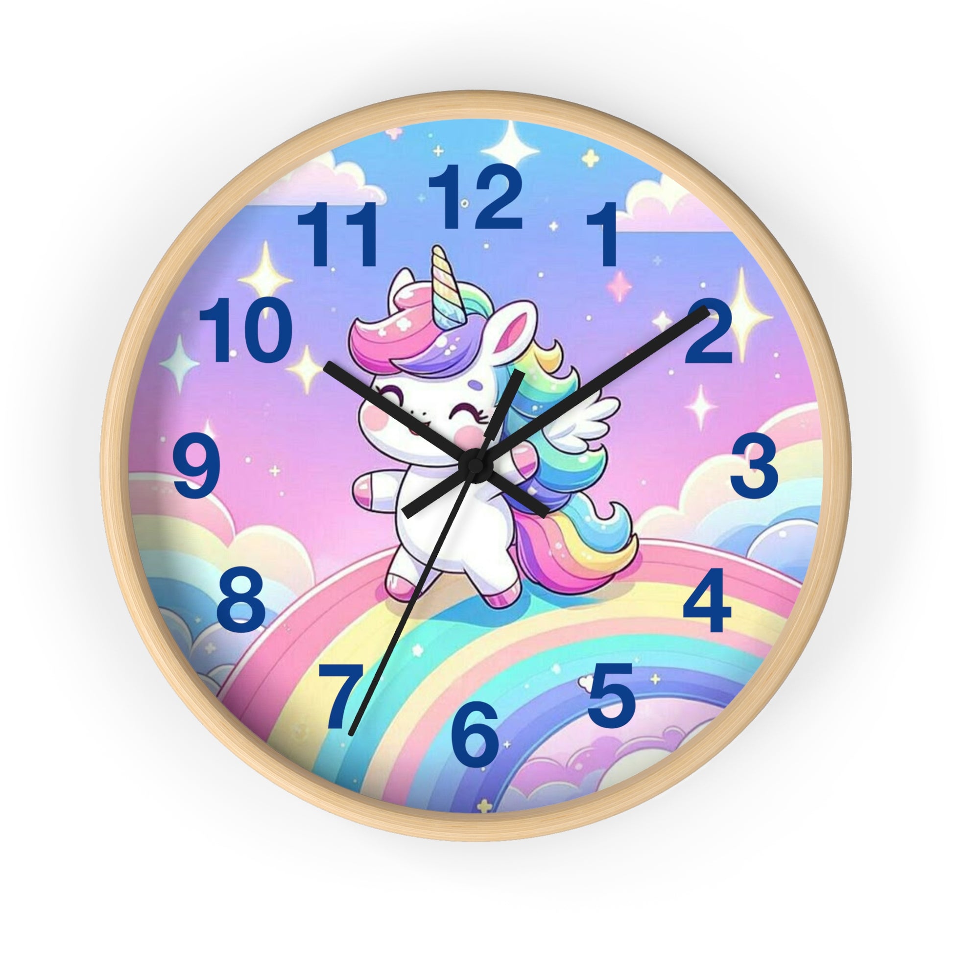 Whimsical Unicorn Wall Clock, Cute Home Decor, Gift for Kids, Fantasy Room Accent, Unicorn Lovers' Decor