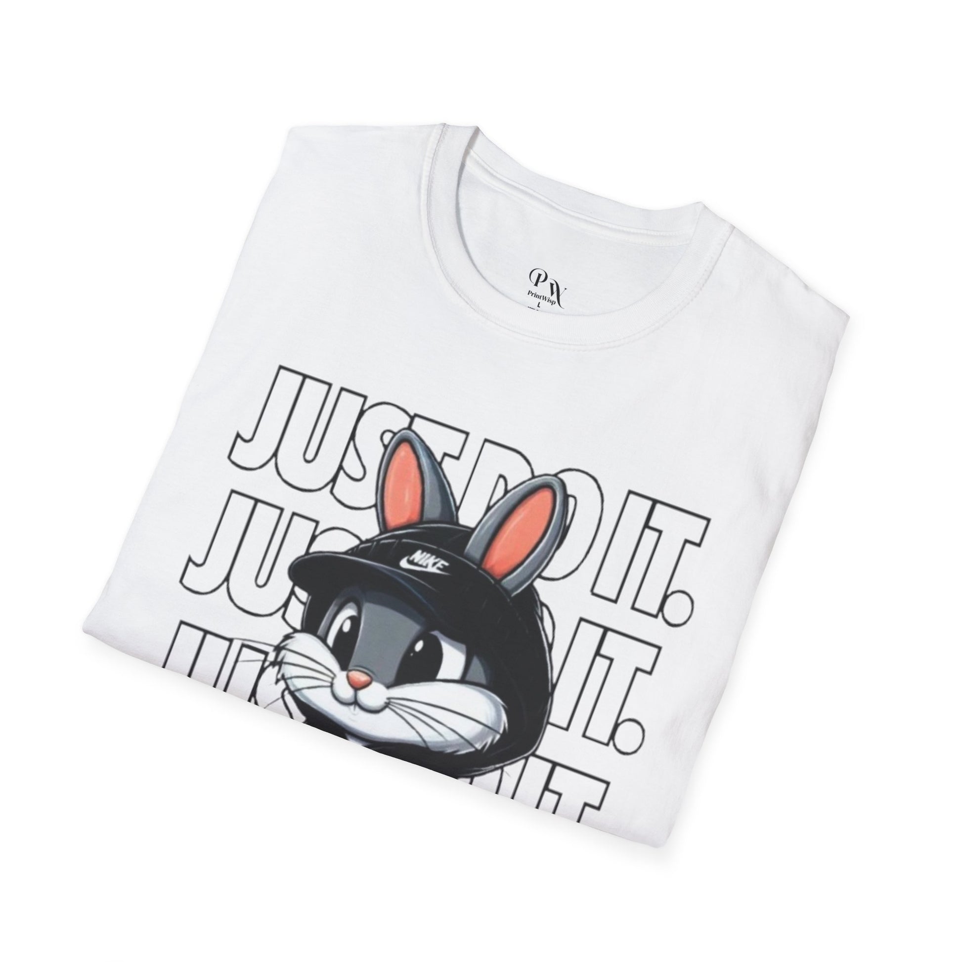 Cool Cartoon Bunny T-Shirt, Streetwear Tee, Casual Unisex Shirt, Gift for Kids & Teens, Perfect for Everyday Wear, Fun Graphic Top