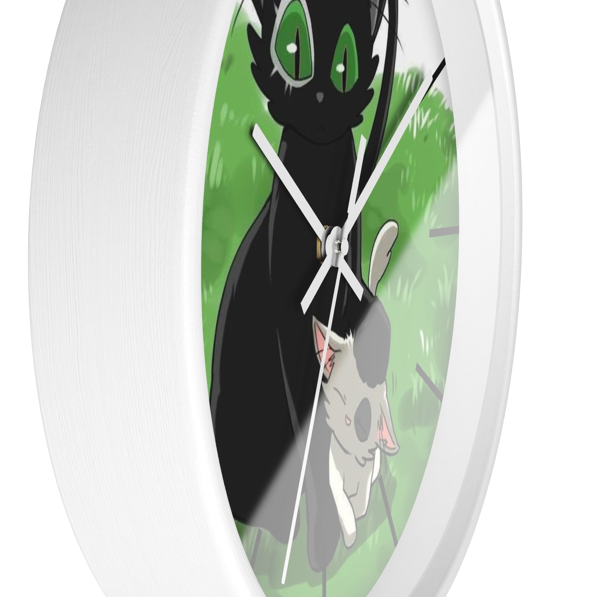 SUZUME Wall Clock, Anime Lover Home Decor, Kids Room Clock, Whimsical Clock Design, Pet Lover Gift