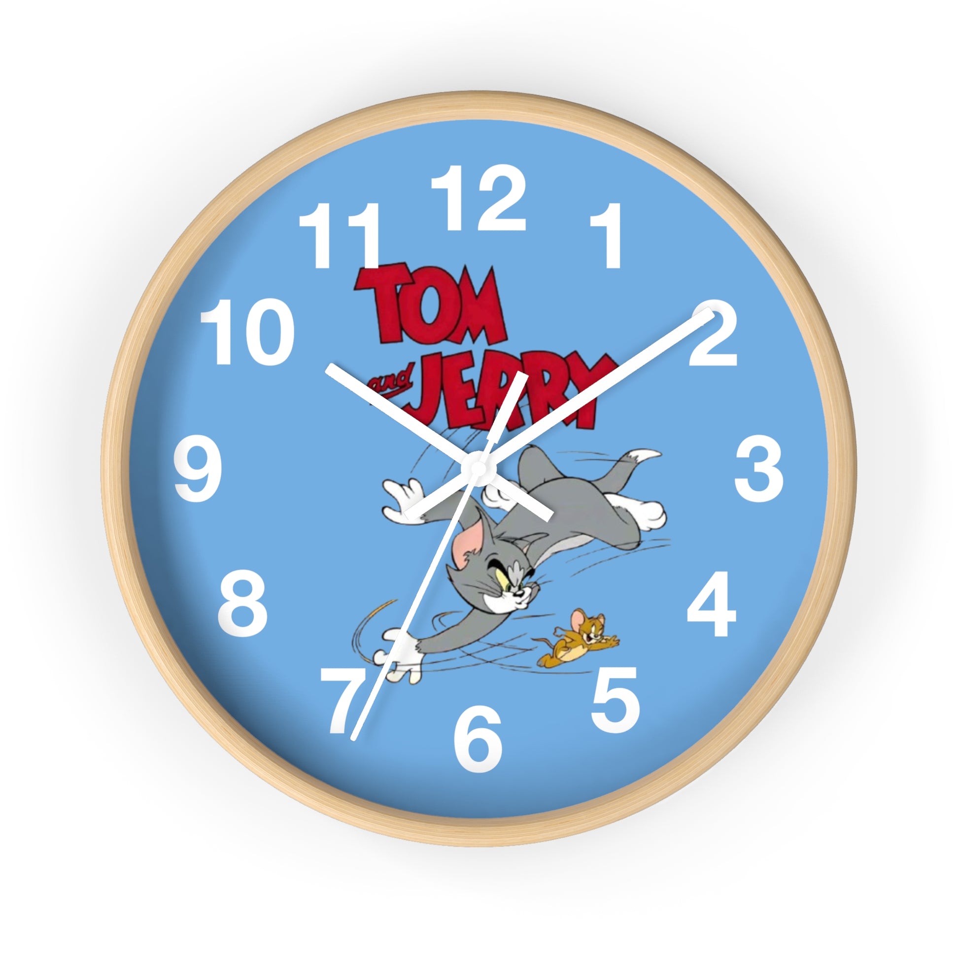 Tom and Jerry Wall Clock, Cartoon Clock, Retro Decor, Kids Room Accessories, Unique Gift, Home Office Wall Art