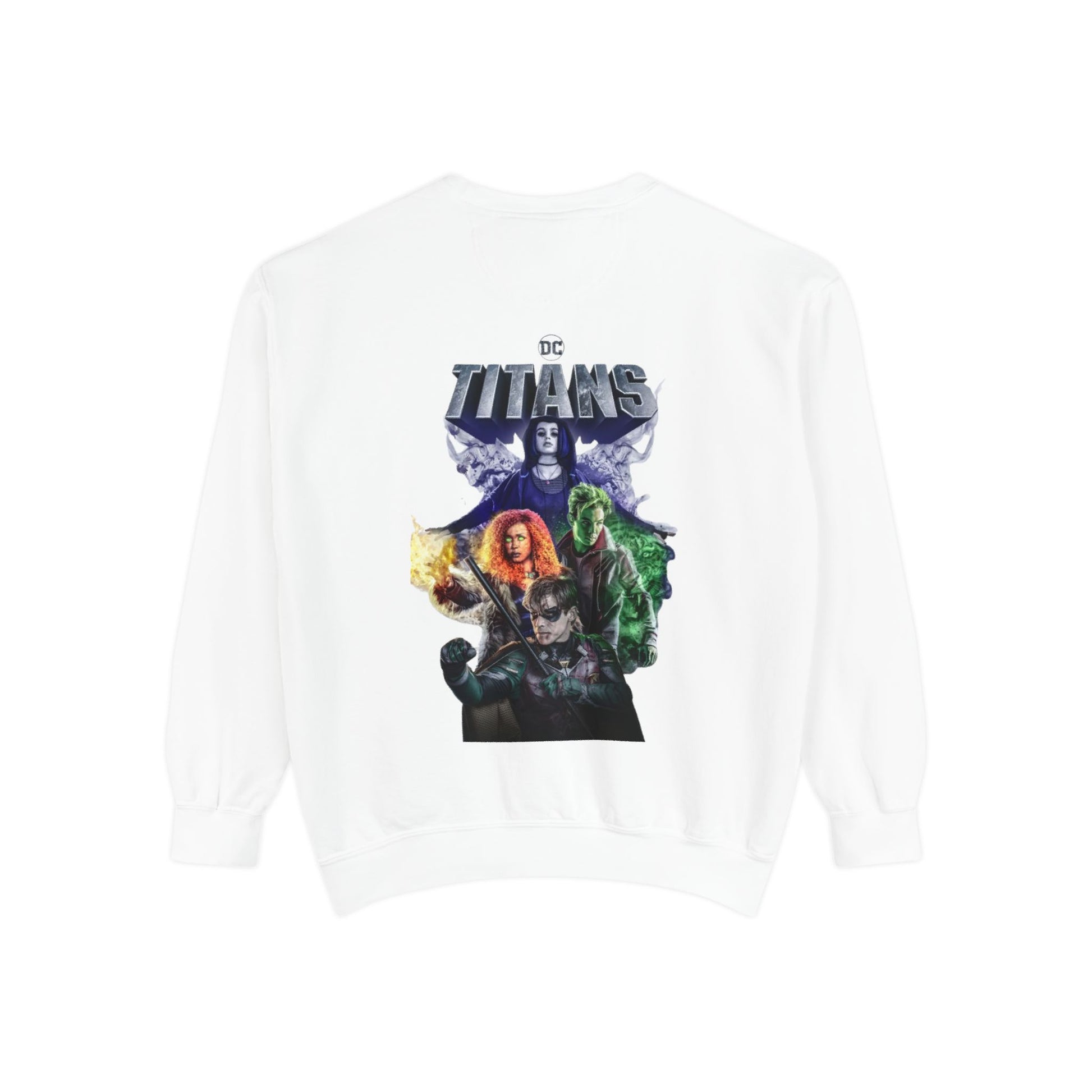 DC Titans Graphic Unisex Sweatshirt, Cozy Sweatshirt for Fans, Perfect Gift for Birthdays, Comfy Spring Fashion, Casual Layering Piece