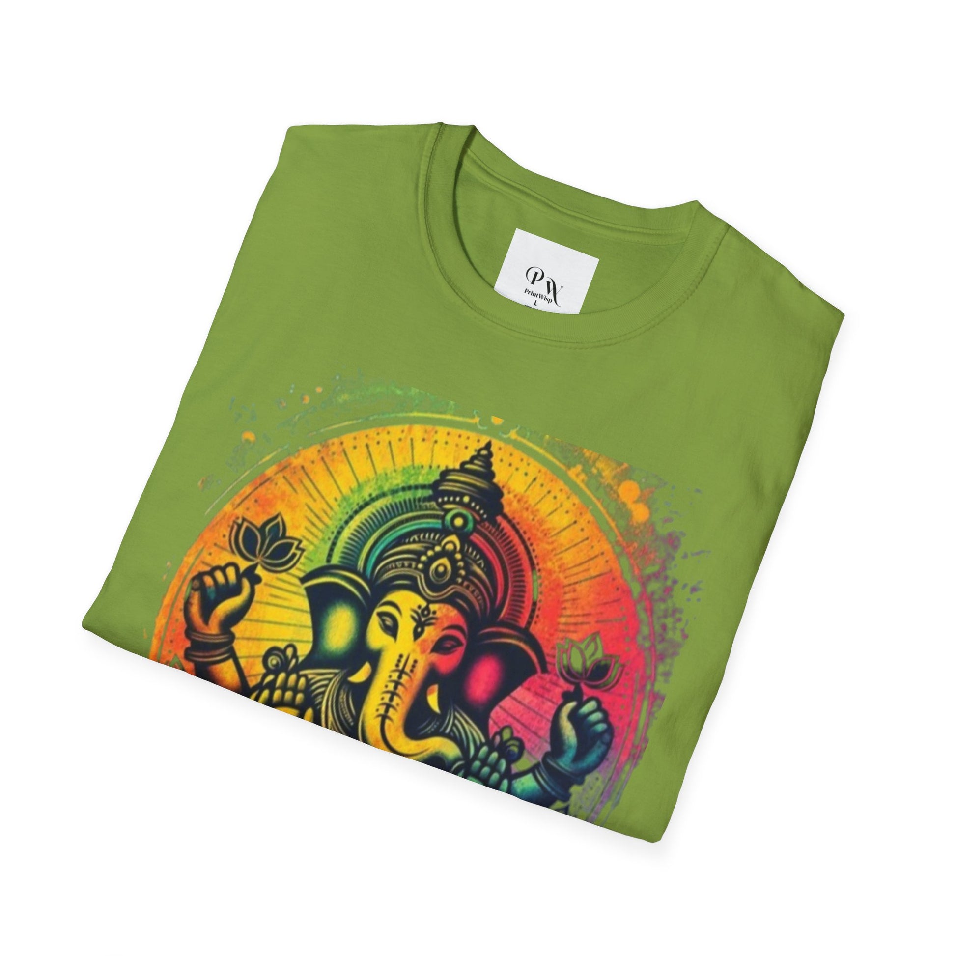 Ganesh T-Shirt, Spiritual Tee, Festival Apparel, Hindu Gifts, Artistic Shirt, Unique Clothing. Can also order in Bulk