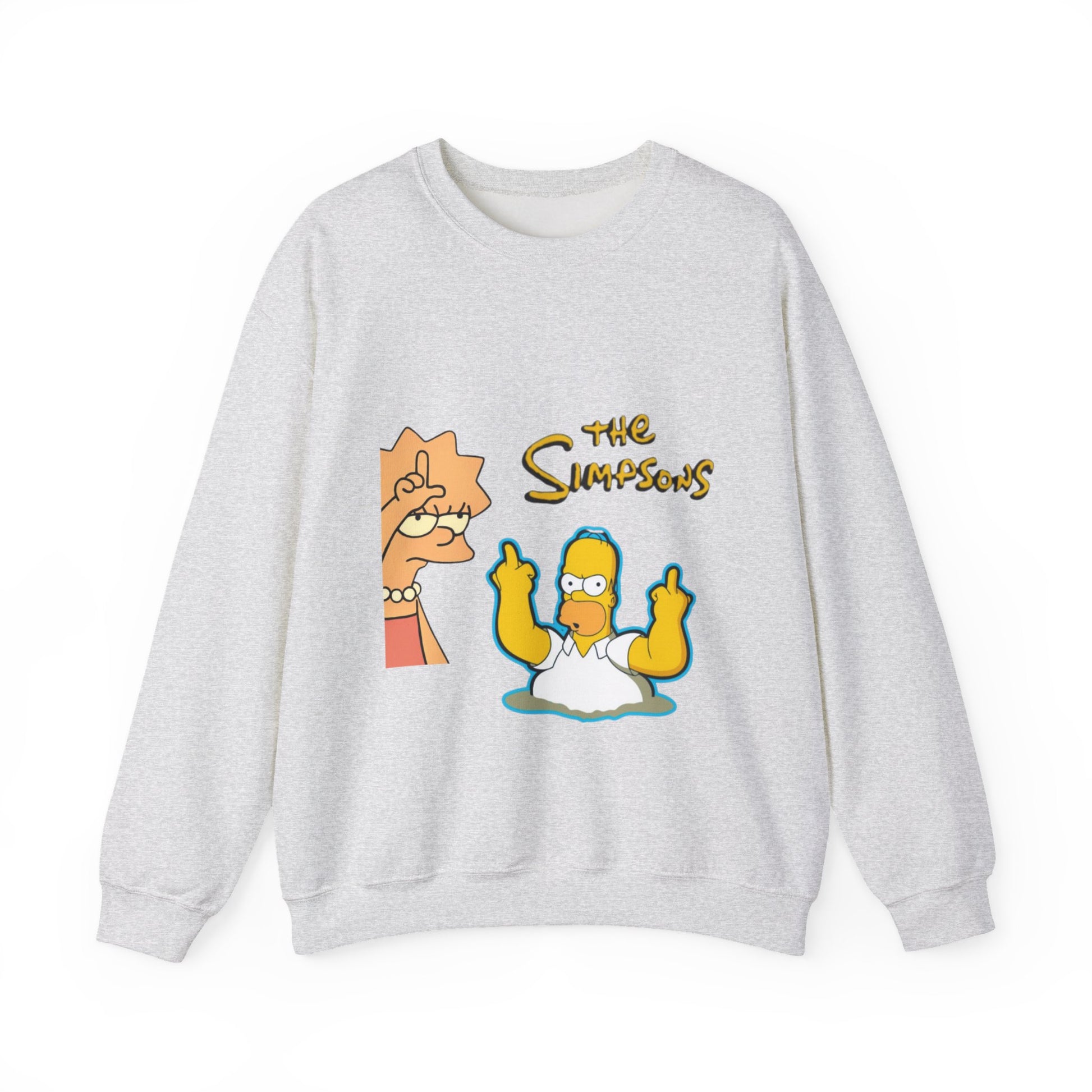 Simpsons Crewneck Sweatshirt - Funny Gifts for Cartoon Lovers, Cozy Lounge Wear, Unisex Sweatshirt, Gift for Dad, Unique Gift Ideas