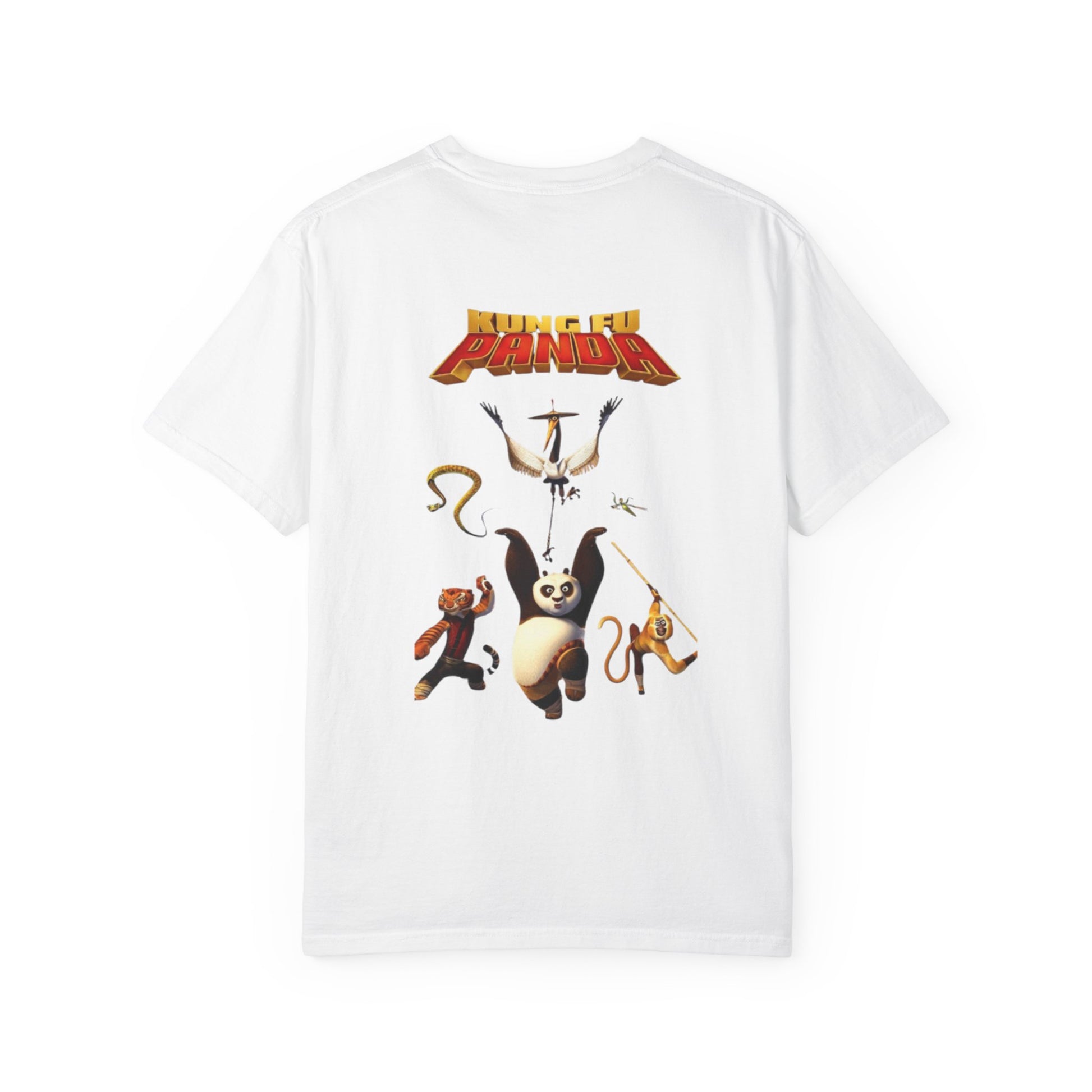 Kung Fu Panda Unisex Garment-Dyed T-Shirt, Cute Panda Tee, Movie Merchandise, Casual Wear, Gift for Fans
