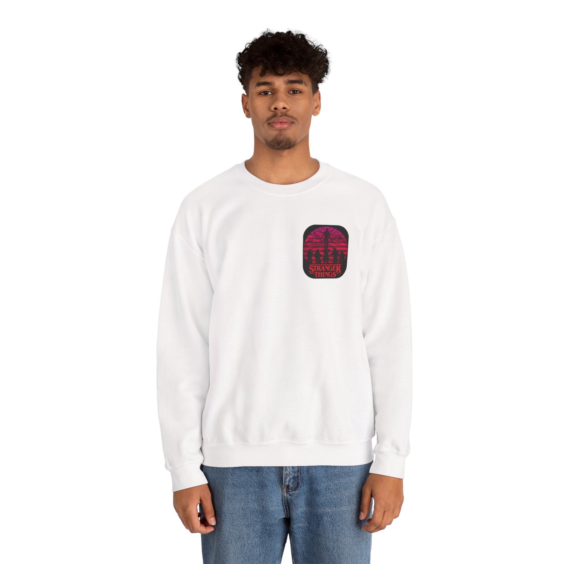 Stranger things  Artistic Crewneck Sweatshirt, Cozy Sweatshirt, Unique Gift, Gender Neutral Apparel, Creative Fashion, Everyday Wear, Casual Style