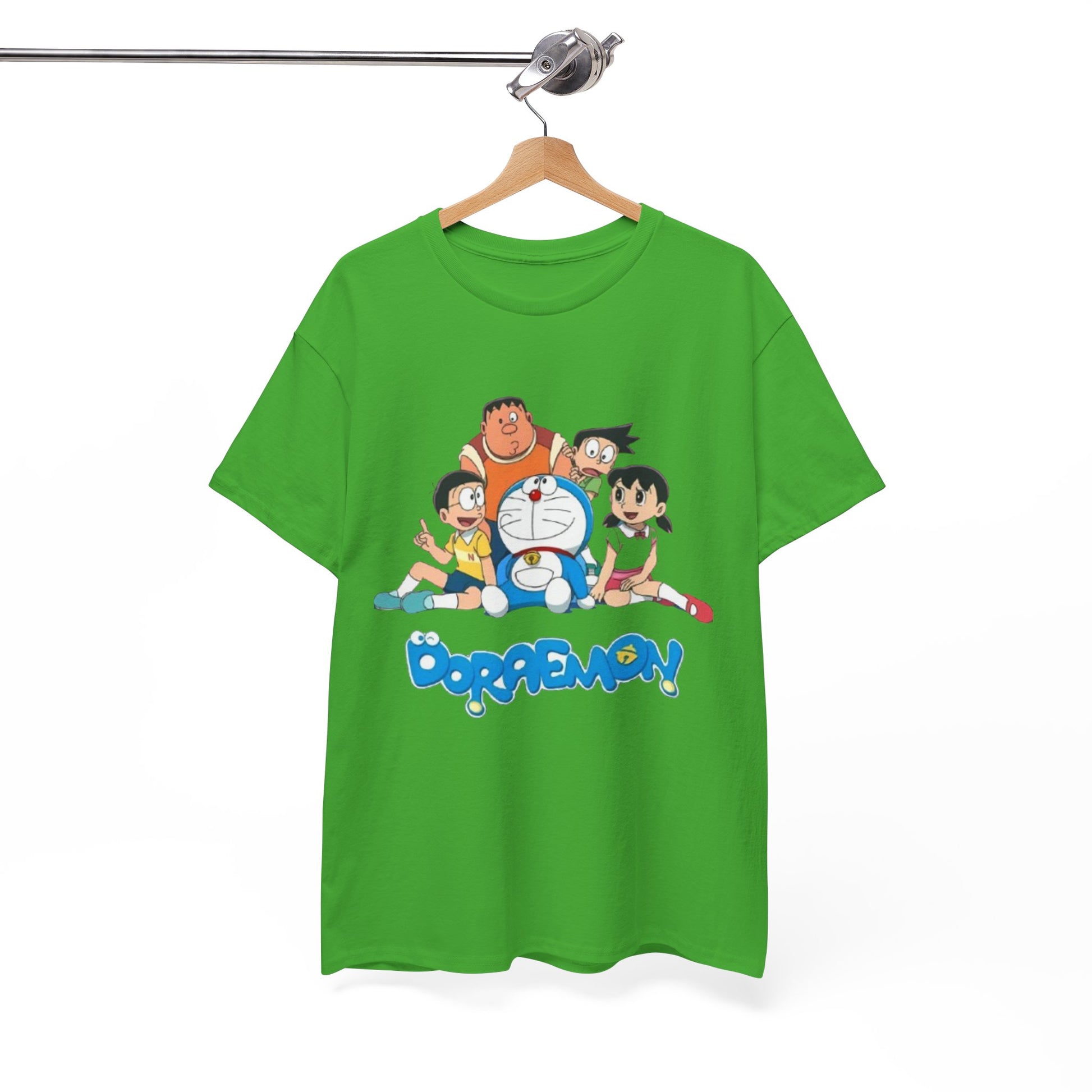 Doraemon Vintage Cartoon Unisex Tee - Nostalgic Gift for Fans, Oversized Cotton Shirt, Anime Merchandise, Casual Wear, Everyday Comfort