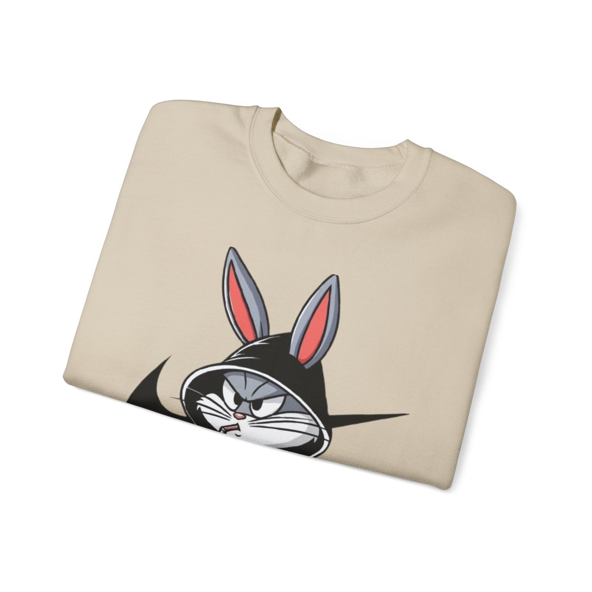 Cool Rabbit Crewneck Sweatshirt, Unisex Sweatshirt, Casual Hoodie, Gift for Him, Cozy Fashionwear