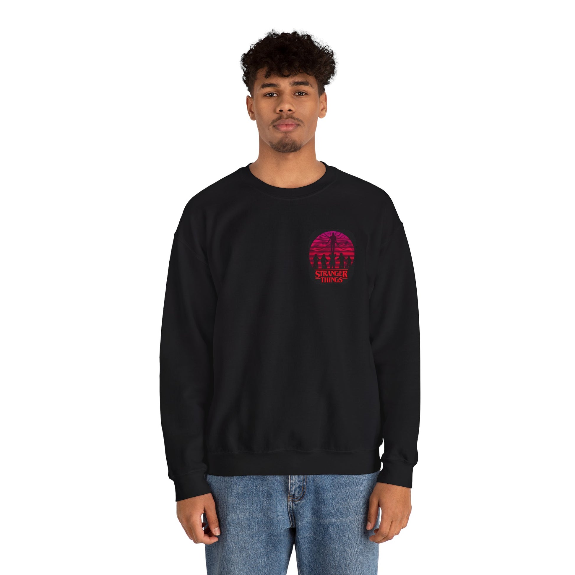 Stranger things  Artistic Crewneck Sweatshirt, Cozy Sweatshirt, Unique Gift, Gender Neutral Apparel, Creative Fashion, Everyday Wear, Casual Style