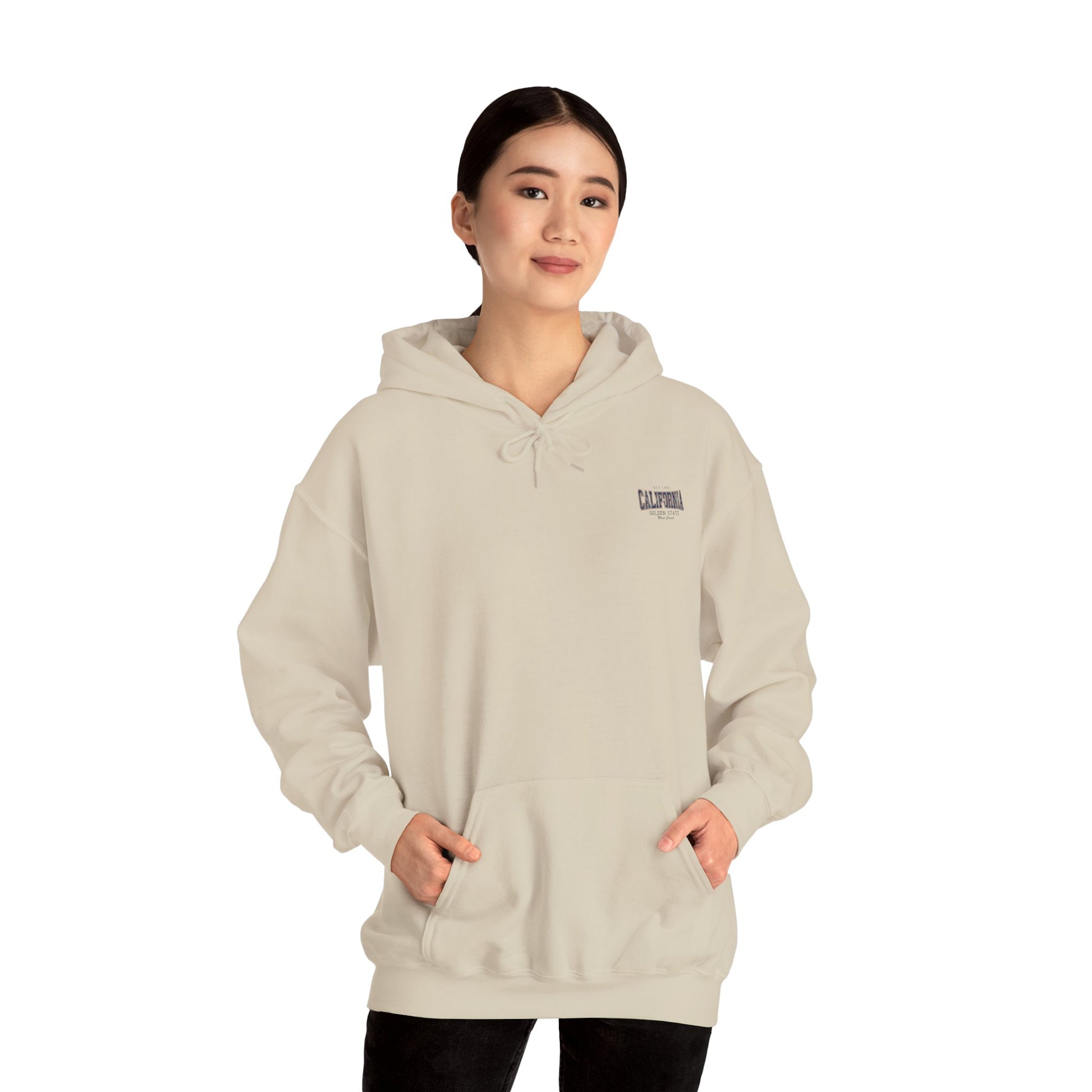cool print California Unisex Heavy Blend™ Hoodie - Cozy Graphic Pullover for Casual Days, Gift for Friends & Family, Perfect for Holidays