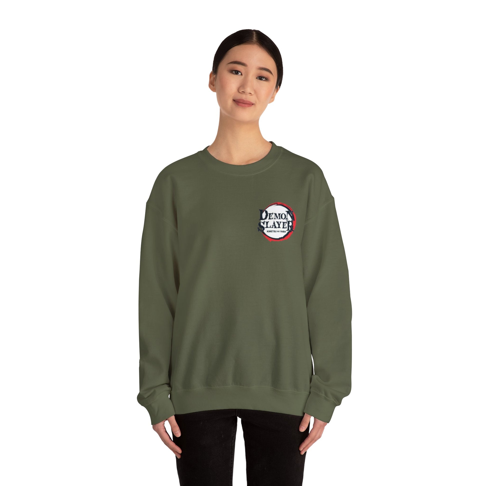 Demon Slayer Crewneck Sweatshirt, Cozy Anime Apparel, Unisex Sweater, Gift for Fans, Casual Pullover, Holiday and Birthday Present