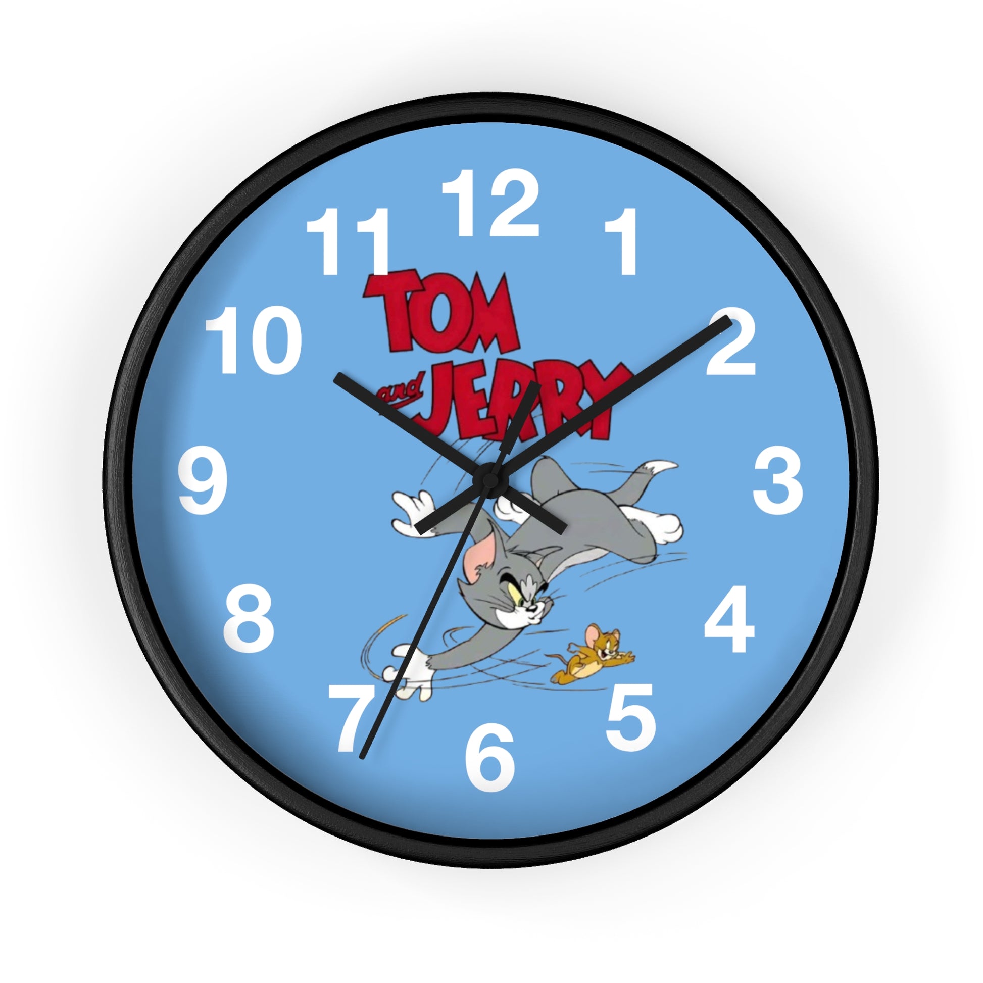 Tom and Jerry Wall Clock, Cartoon Clock, Retro Decor, Kids Room Accessories, Unique Gift, Home Office Wall Art