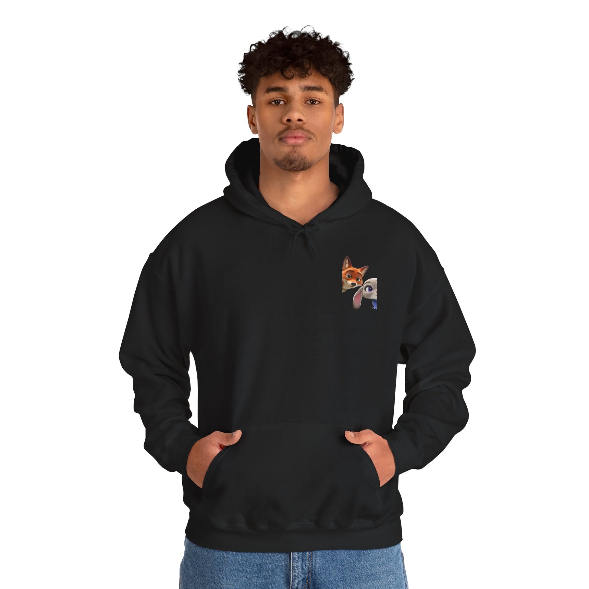 Cozy Animal Friends Hoodie, Cute Animal Sweatshirt, Unisex Graphic Sweatshirt, Perfect Gift for Animal Lovers, Fun Layering Piece