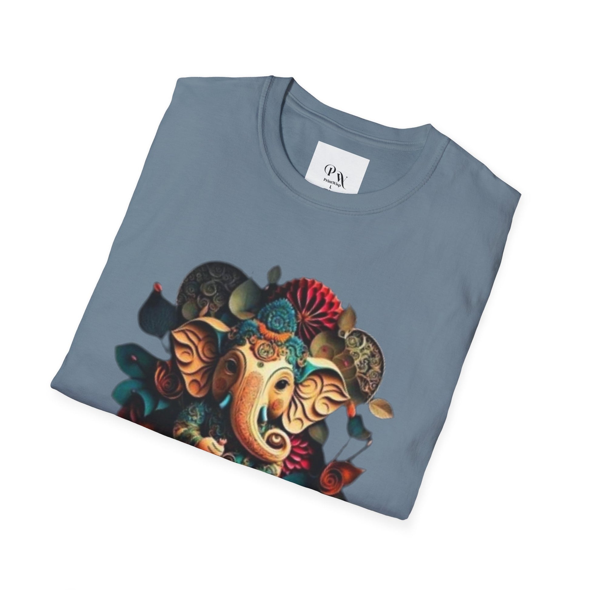 Ganesh T-Shirt, Spiritual Wear, Unisex Festival Apparel, Gifts for Ganesha Chaturthi, Eco-Friendly Fashion