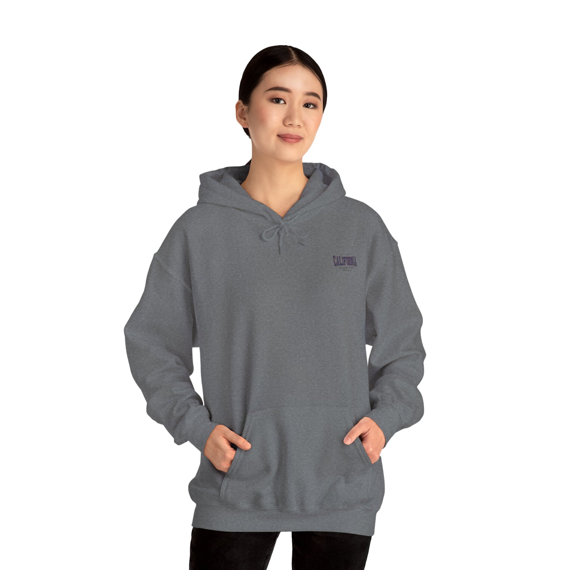 cool print California Unisex Heavy Blend™ Hoodie - Cozy Graphic Pullover for Casual Days, Gift for Friends & Family, Perfect for Holidays