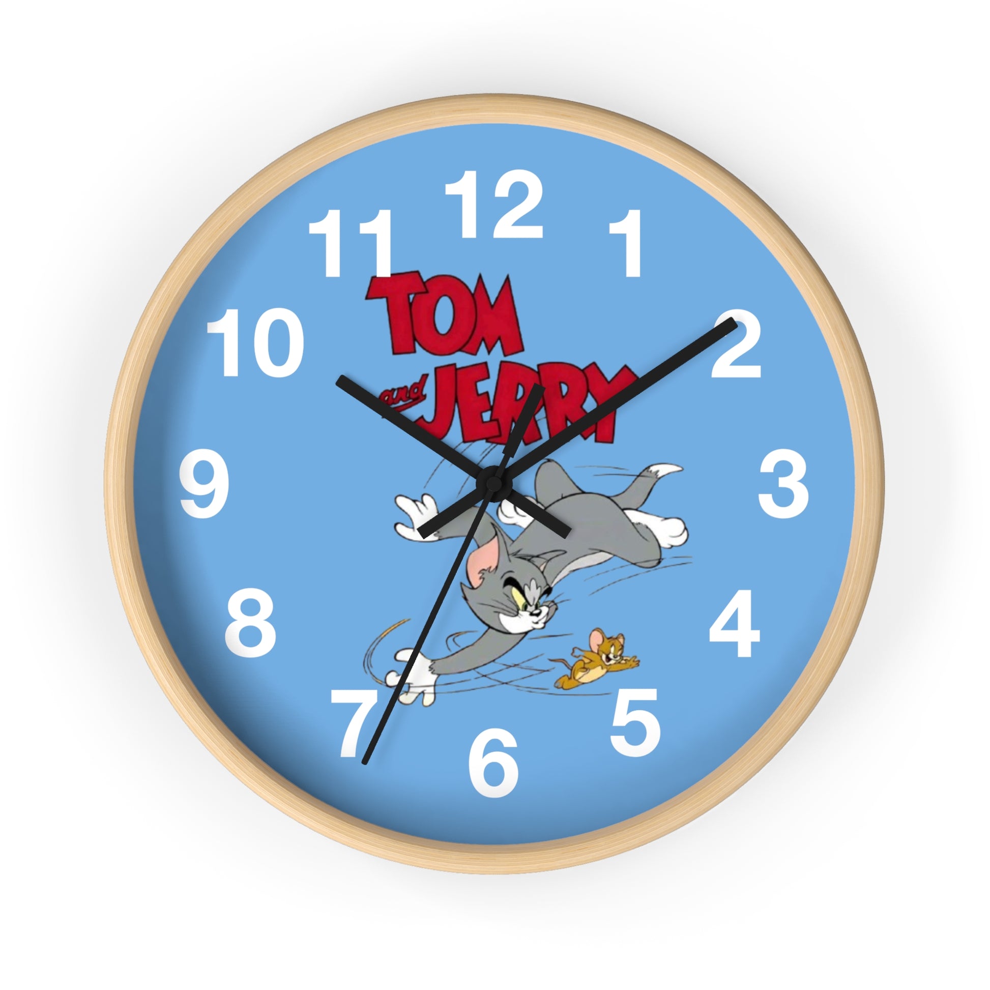 Tom and Jerry Wall Clock, Cartoon Clock, Retro Decor, Kids Room Accessories, Unique Gift, Home Office Wall Art