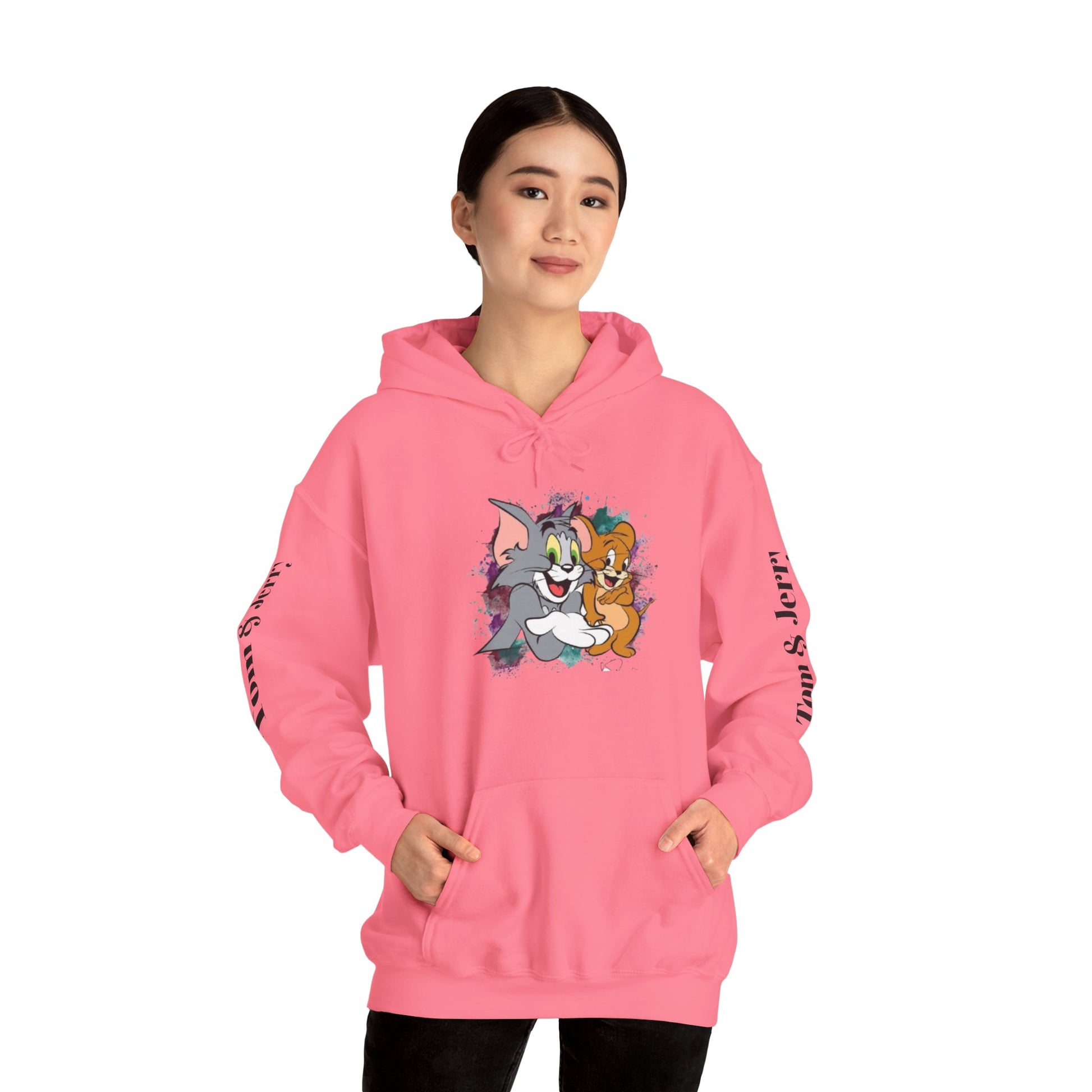 Tom and Jerry Unisex Hoodie - Vintage Cartoon Sweatshirt for Fans, Cozy Gift for Birthdays, Perfect for All Seasons, Casual Wear