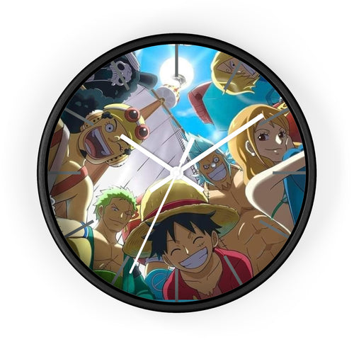 Anime Adventure LUFFY Wall Clock - Perfect Gift for Fans, Home Decor, Collector's Item, Unique Room Accent, Timeless Wall Art